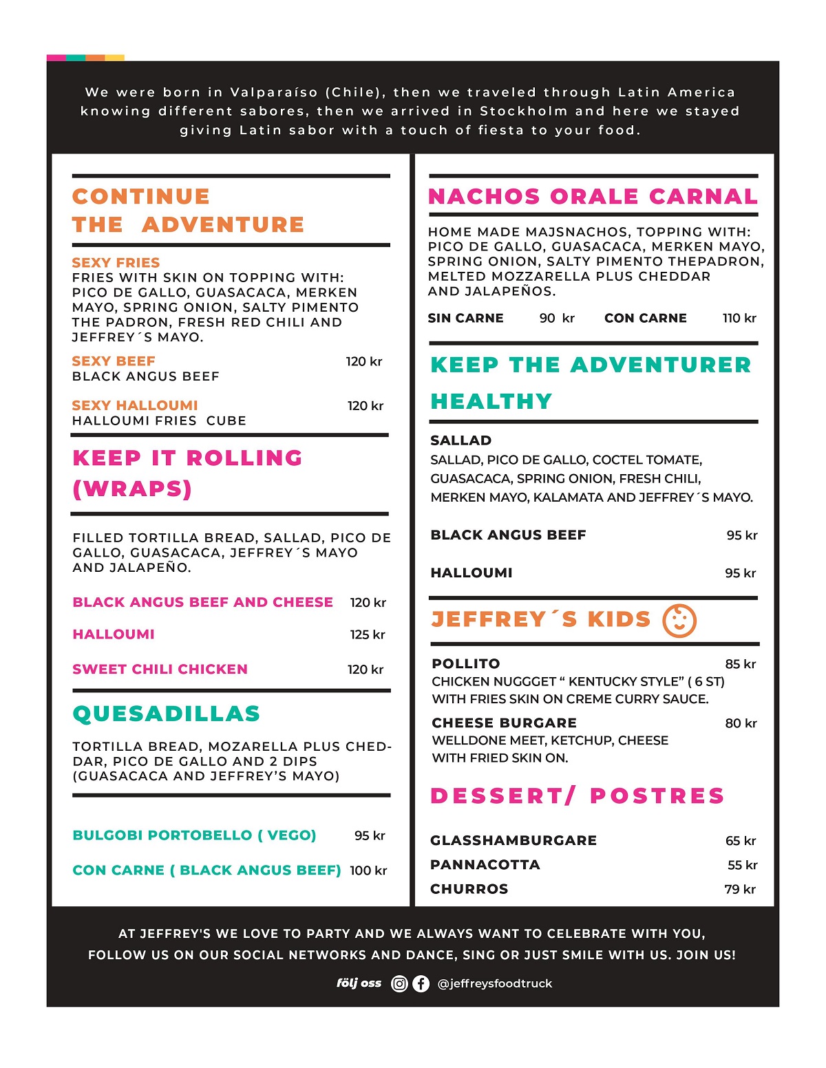 Foodtruck latinamerikansk mat Stockholm