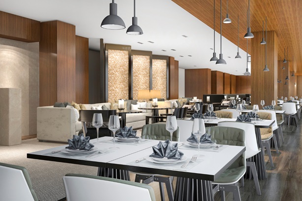 Restauranginredning stilren Stockholm