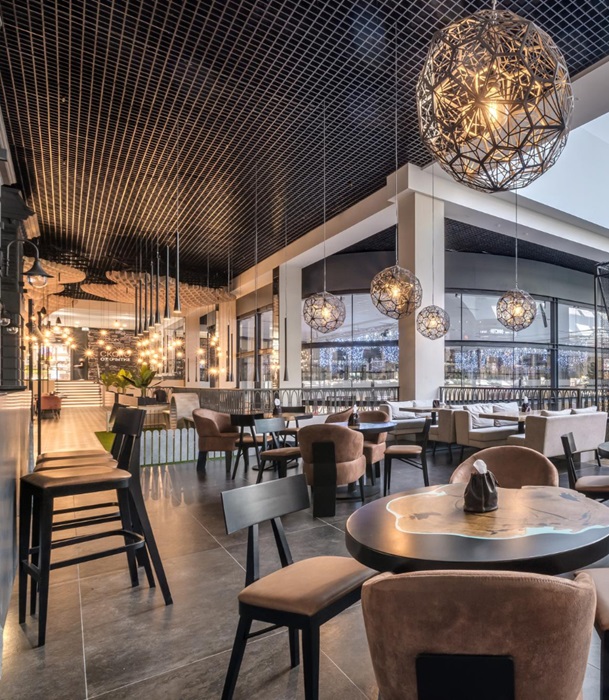 Restauranginredning skiss Stockholm