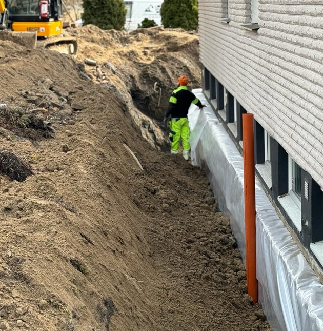 Dränering för hus i Stockholm